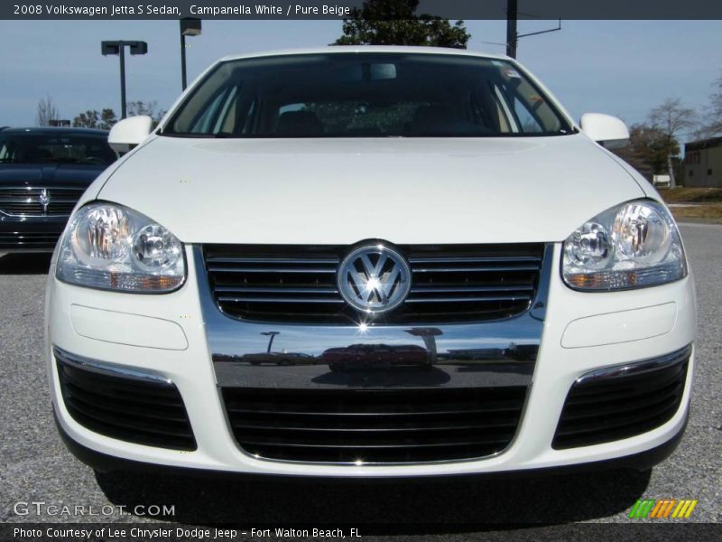 Campanella White / Pure Beige 2008 Volkswagen Jetta S Sedan