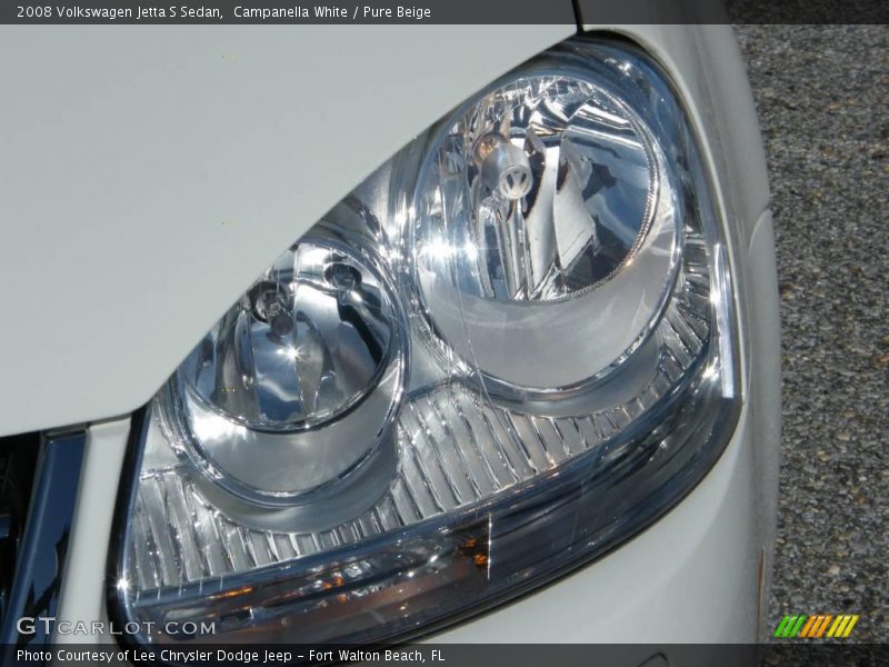 Campanella White / Pure Beige 2008 Volkswagen Jetta S Sedan
