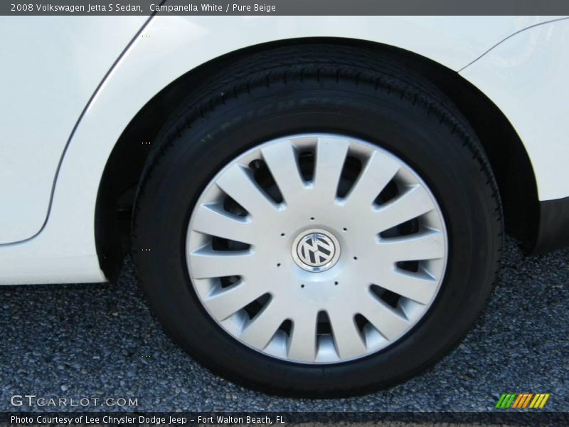 Campanella White / Pure Beige 2008 Volkswagen Jetta S Sedan
