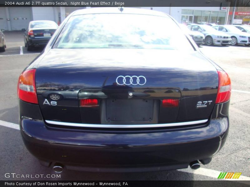 Night Blue Pearl Effect / Beige 2004 Audi A6 2.7T quattro Sedan