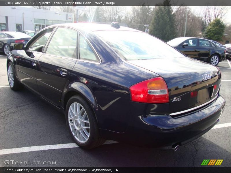 Night Blue Pearl Effect / Beige 2004 Audi A6 2.7T quattro Sedan