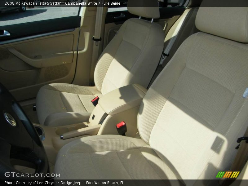 Campanella White / Pure Beige 2008 Volkswagen Jetta S Sedan