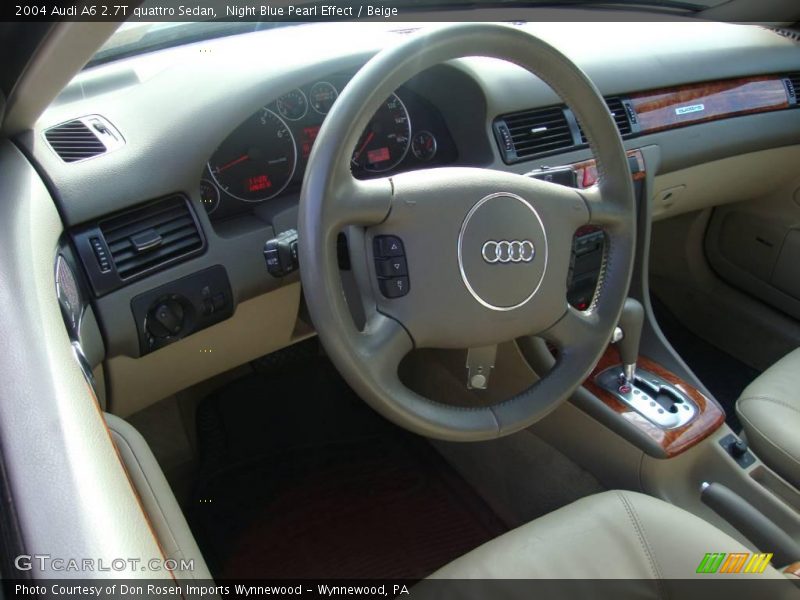 Night Blue Pearl Effect / Beige 2004 Audi A6 2.7T quattro Sedan