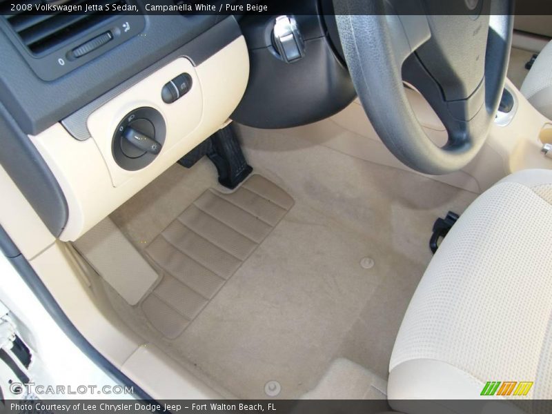 Campanella White / Pure Beige 2008 Volkswagen Jetta S Sedan