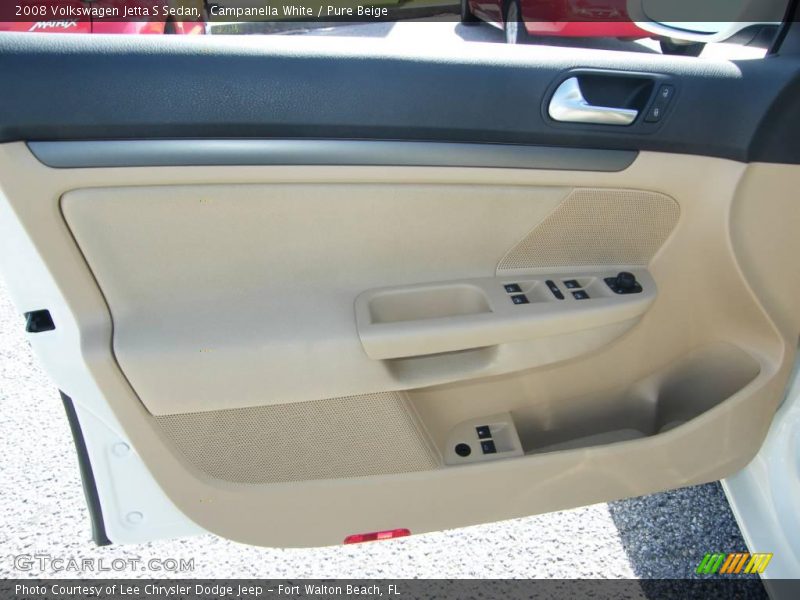 Campanella White / Pure Beige 2008 Volkswagen Jetta S Sedan