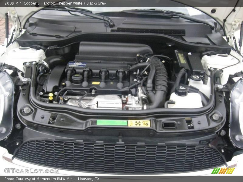 Pepper White / Black/Grey 2009 Mini Cooper S Hardtop