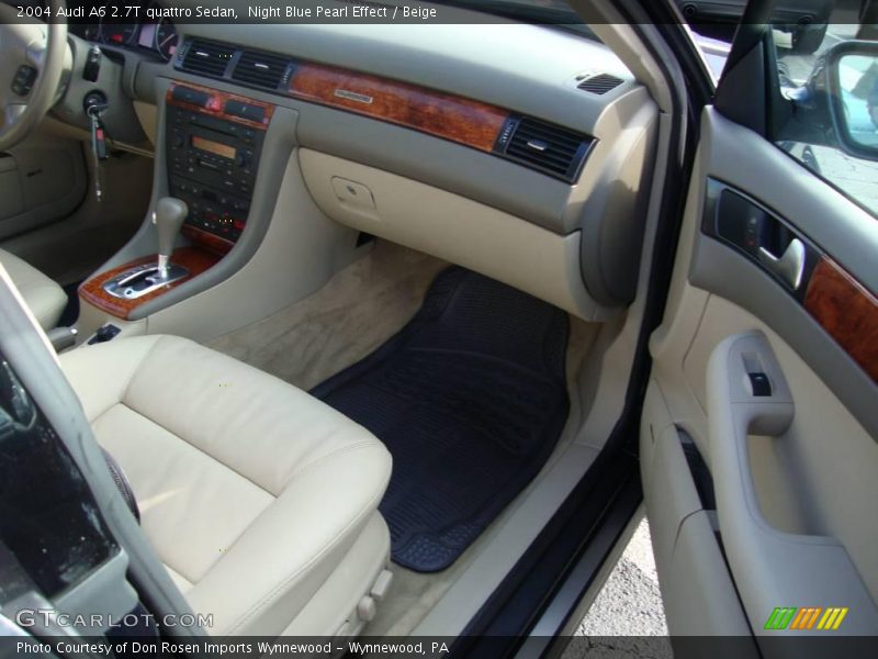 Night Blue Pearl Effect / Beige 2004 Audi A6 2.7T quattro Sedan