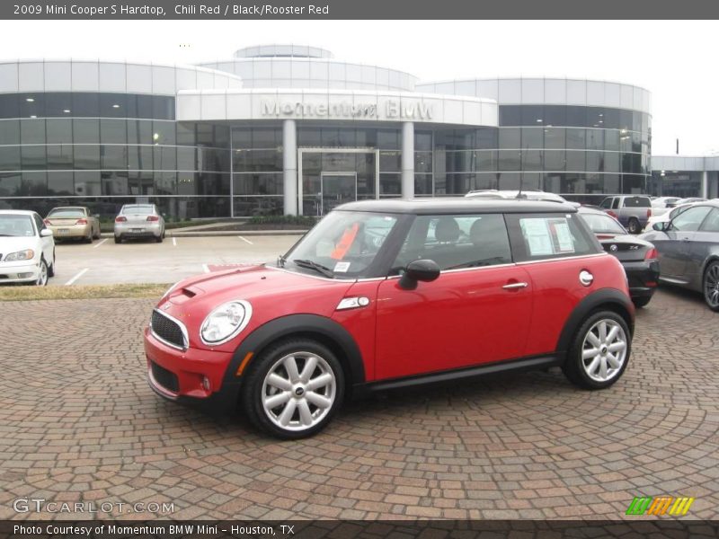 Chili Red / Black/Rooster Red 2009 Mini Cooper S Hardtop