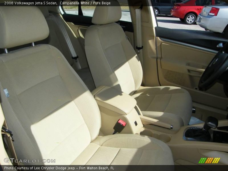 Campanella White / Pure Beige 2008 Volkswagen Jetta S Sedan