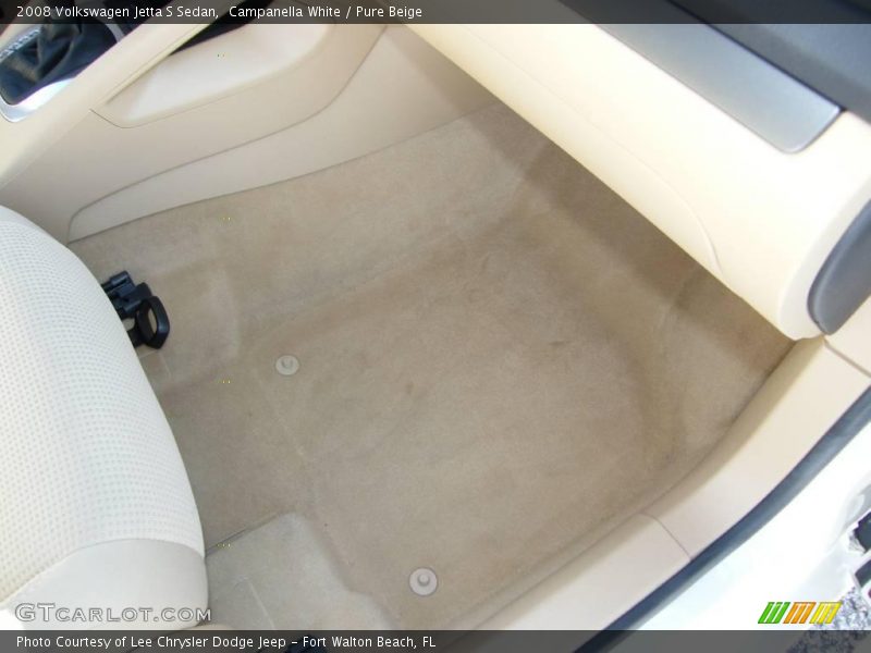 Campanella White / Pure Beige 2008 Volkswagen Jetta S Sedan