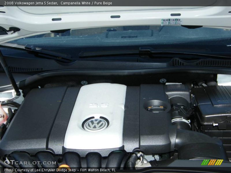 Campanella White / Pure Beige 2008 Volkswagen Jetta S Sedan