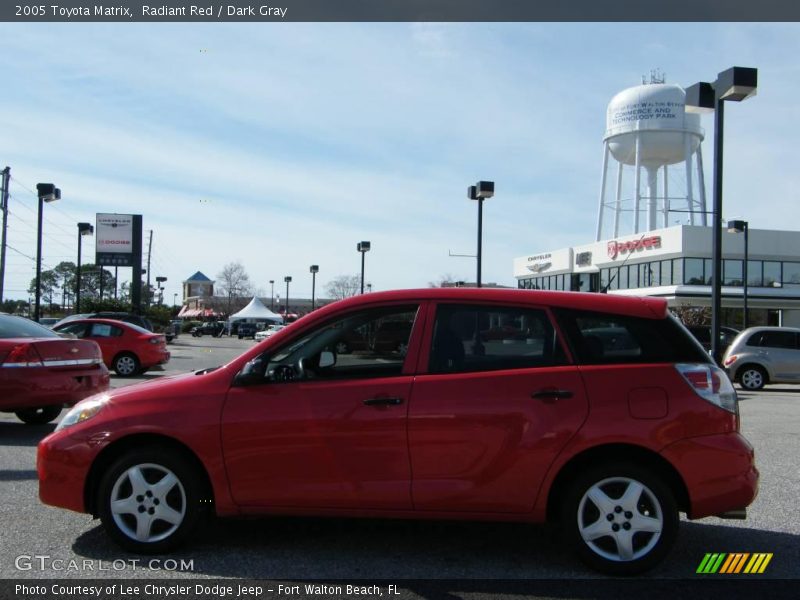 Radiant Red / Dark Gray 2005 Toyota Matrix