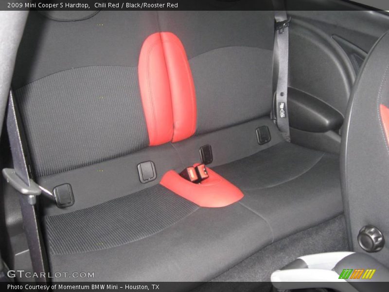  2009 Cooper S Hardtop Black/Rooster Red Interior