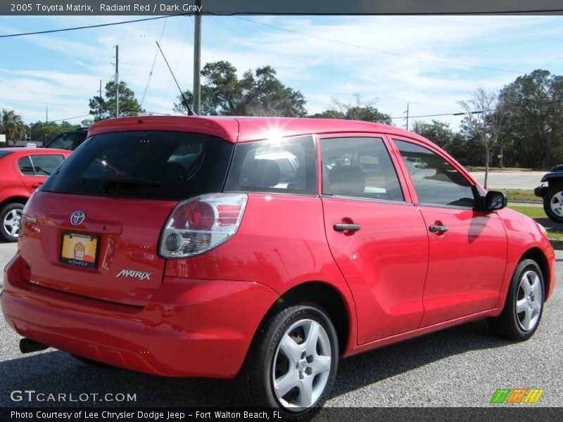 Radiant Red / Dark Gray 2005 Toyota Matrix