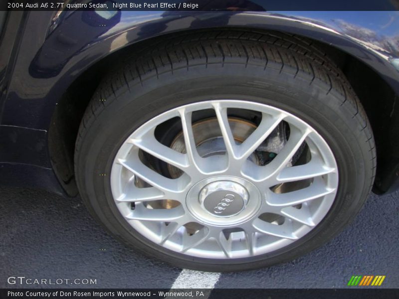 Night Blue Pearl Effect / Beige 2004 Audi A6 2.7T quattro Sedan