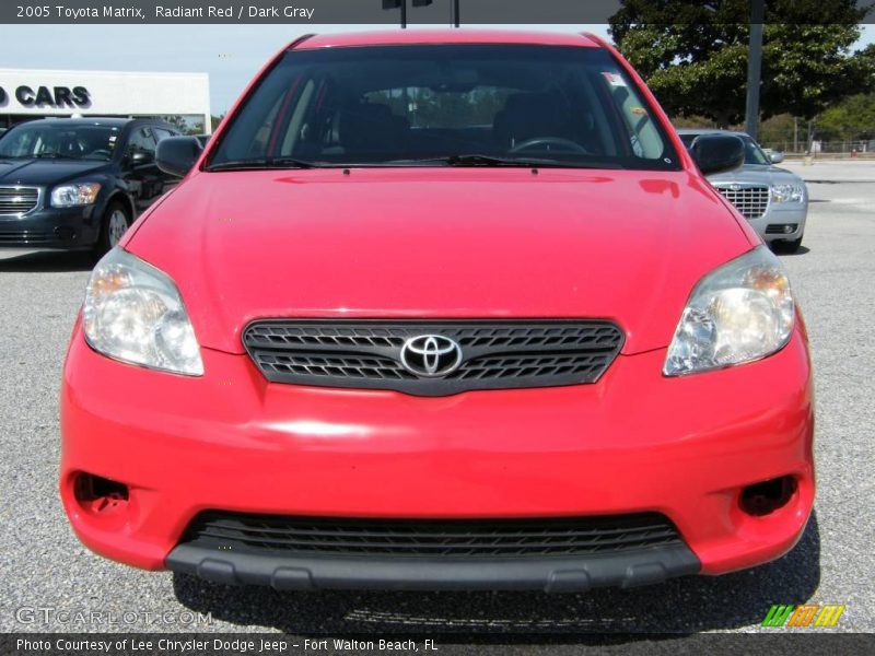 Radiant Red / Dark Gray 2005 Toyota Matrix