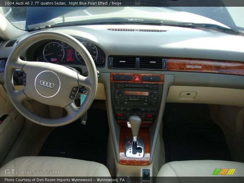 Night Blue Pearl Effect / Beige 2004 Audi A6 2.7T quattro Sedan