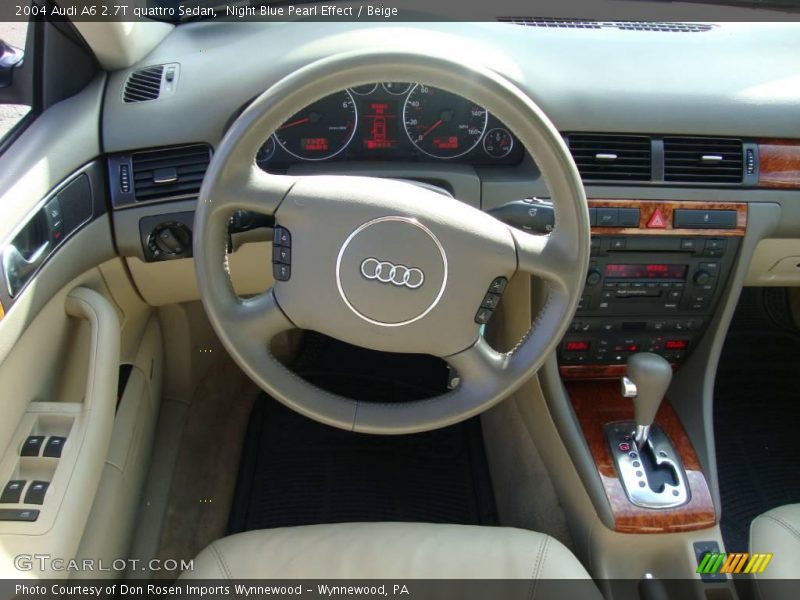 Night Blue Pearl Effect / Beige 2004 Audi A6 2.7T quattro Sedan