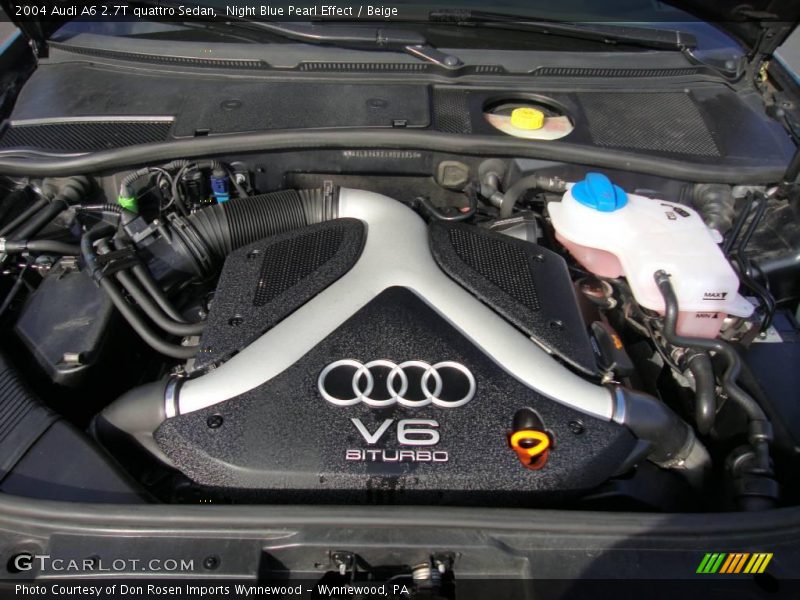 Night Blue Pearl Effect / Beige 2004 Audi A6 2.7T quattro Sedan