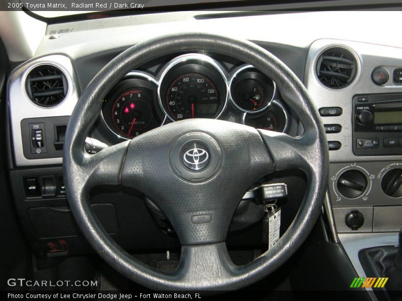 Radiant Red / Dark Gray 2005 Toyota Matrix