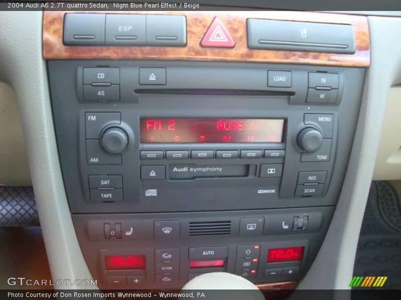 Night Blue Pearl Effect / Beige 2004 Audi A6 2.7T quattro Sedan