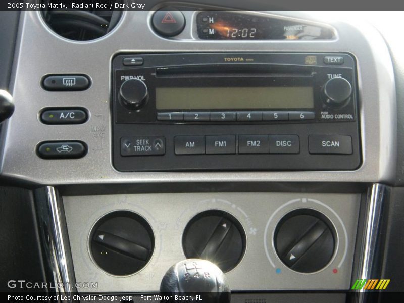 Radiant Red / Dark Gray 2005 Toyota Matrix
