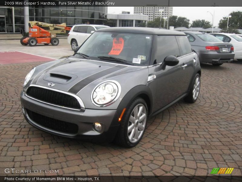 Pure Silver Metallic / Black/Grey 2009 Mini Cooper S Hardtop