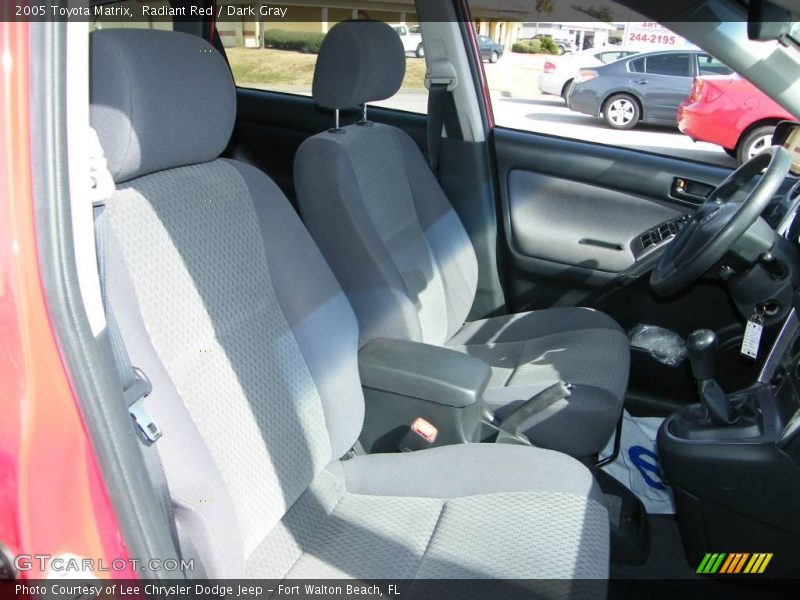 Radiant Red / Dark Gray 2005 Toyota Matrix