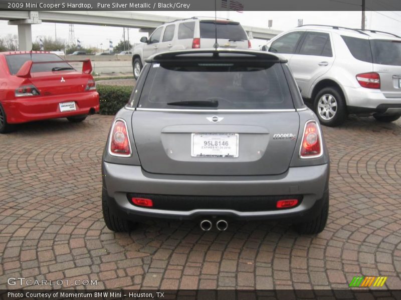 Pure Silver Metallic / Black/Grey 2009 Mini Cooper S Hardtop