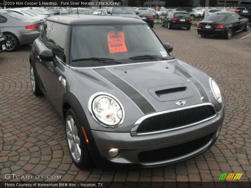 Pure Silver Metallic / Black/Grey 2009 Mini Cooper S Hardtop