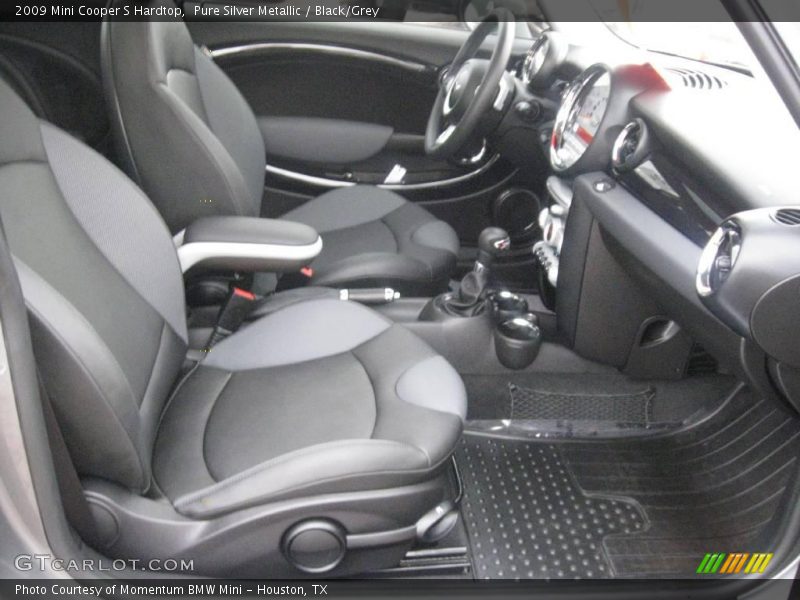 Pure Silver Metallic / Black/Grey 2009 Mini Cooper S Hardtop