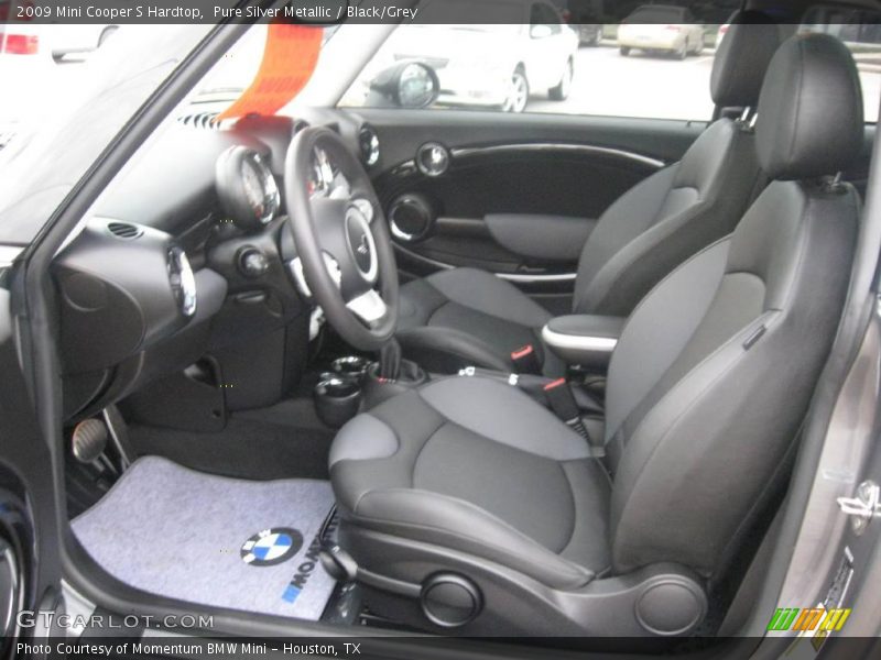 Pure Silver Metallic / Black/Grey 2009 Mini Cooper S Hardtop