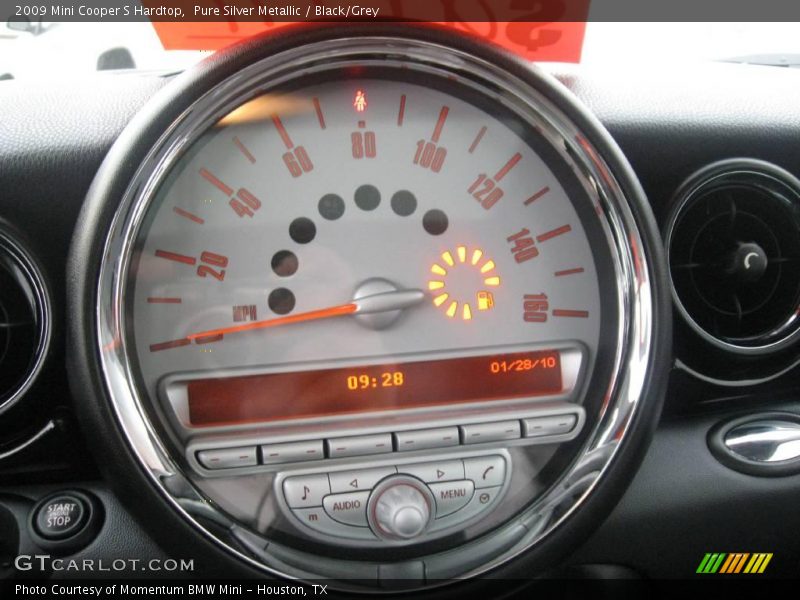 Pure Silver Metallic / Black/Grey 2009 Mini Cooper S Hardtop