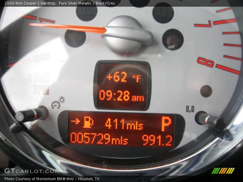 Pure Silver Metallic / Black/Grey 2009 Mini Cooper S Hardtop