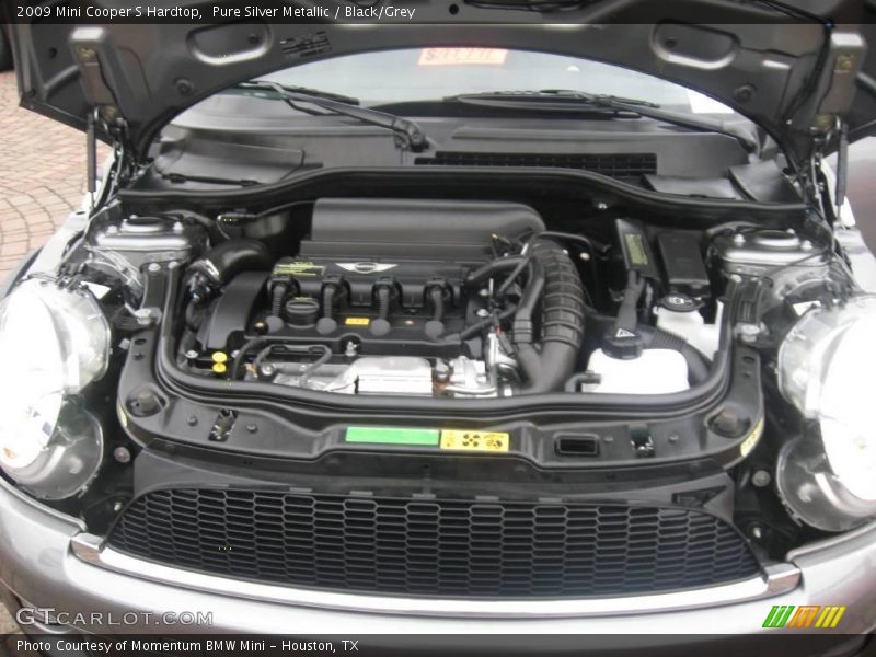 Pure Silver Metallic / Black/Grey 2009 Mini Cooper S Hardtop