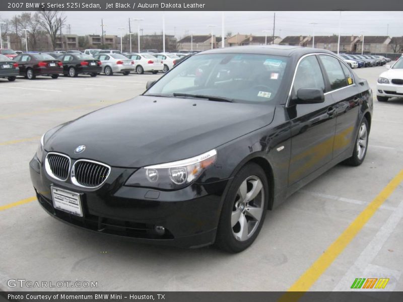 Jet Black / Auburn Dakota Leather 2007 BMW 5 Series 525i Sedan