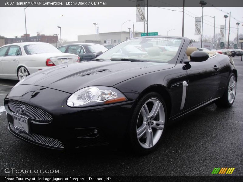 Ebony Black / Caramel 2007 Jaguar XK XKR Convertible