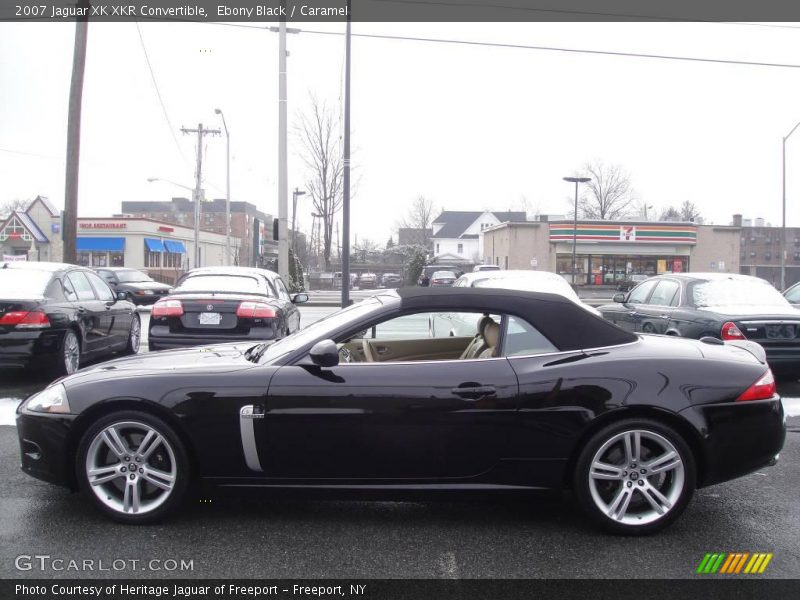 Ebony Black / Caramel 2007 Jaguar XK XKR Convertible