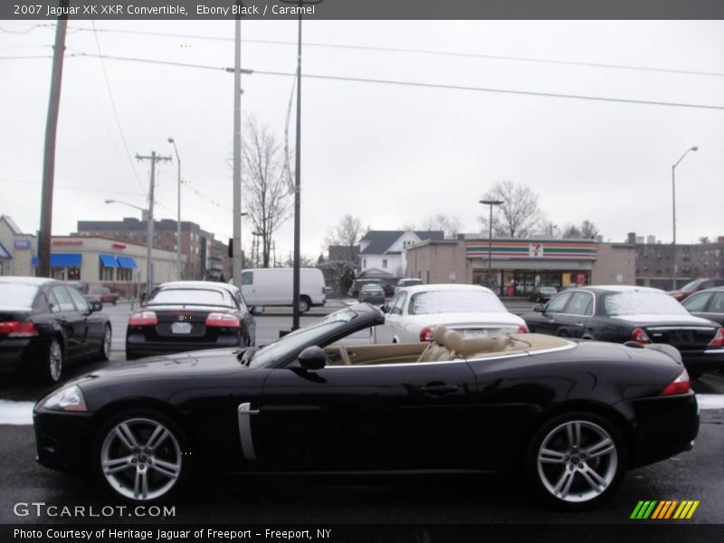 Ebony Black / Caramel 2007 Jaguar XK XKR Convertible