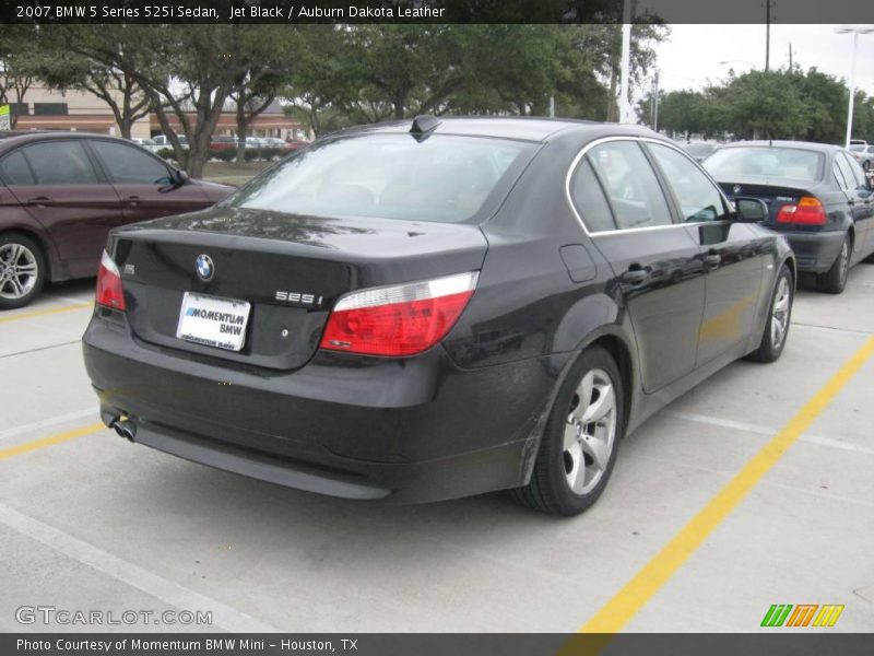 Jet Black / Auburn Dakota Leather 2007 BMW 5 Series 525i Sedan
