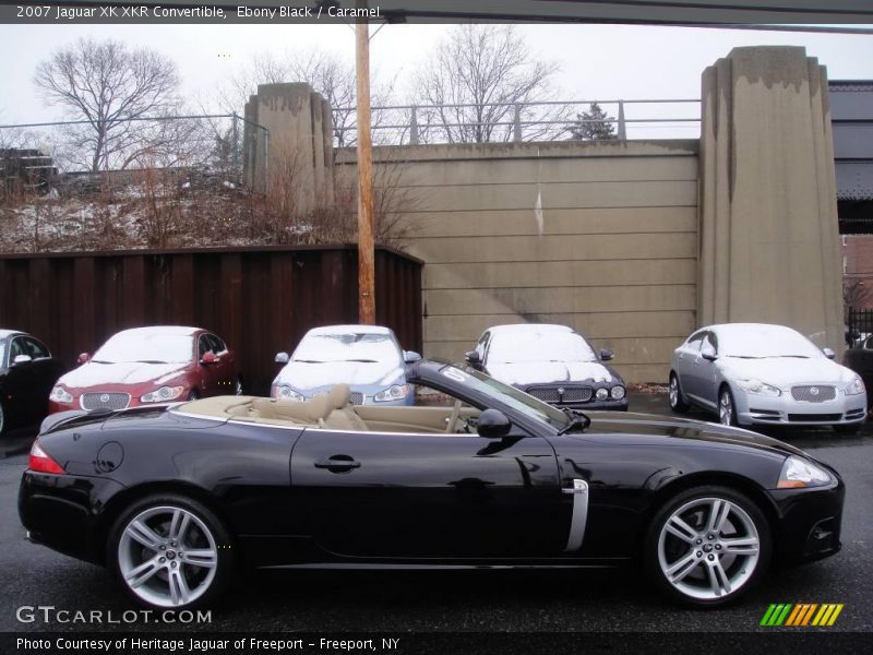 Ebony Black / Caramel 2007 Jaguar XK XKR Convertible