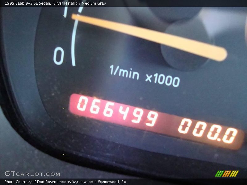 Silver Metallic / Medium Gray 1999 Saab 9-3 SE Sedan