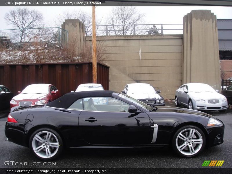 Ebony Black / Caramel 2007 Jaguar XK XKR Convertible