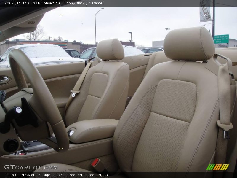Ebony Black / Caramel 2007 Jaguar XK XKR Convertible