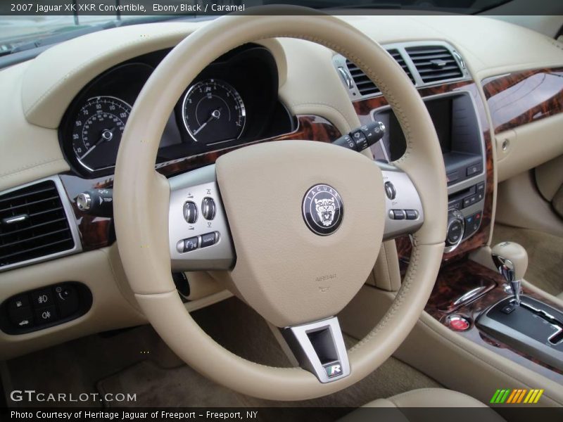Ebony Black / Caramel 2007 Jaguar XK XKR Convertible