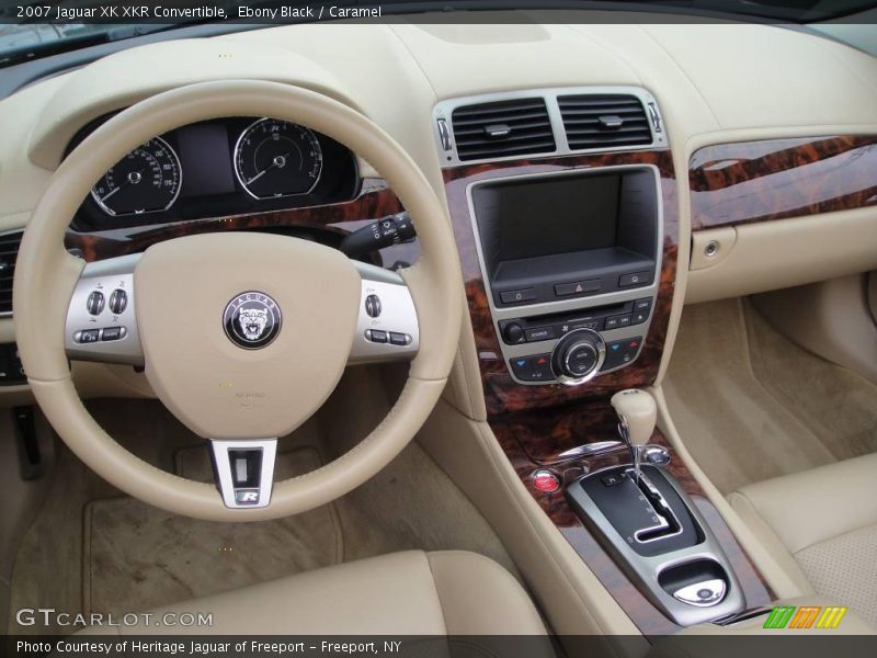 Ebony Black / Caramel 2007 Jaguar XK XKR Convertible