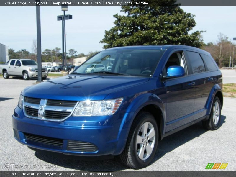 Deep Water Blue Pearl / Dark Slate Gray/Light Graystone 2009 Dodge Journey SXT