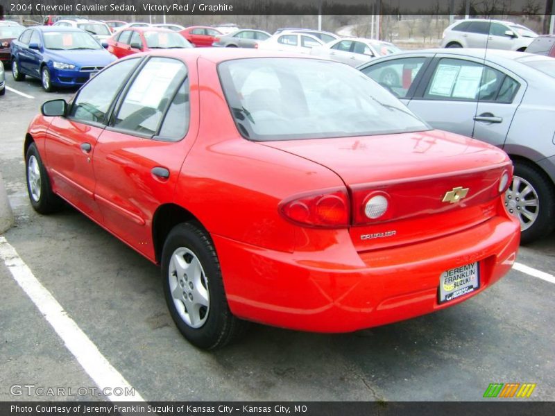 Victory Red / Graphite 2004 Chevrolet Cavalier Sedan