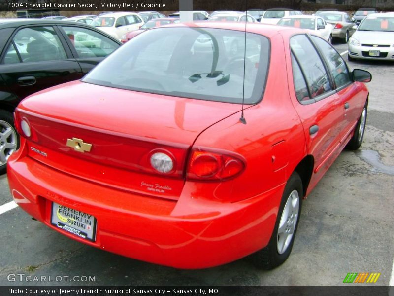 Victory Red / Graphite 2004 Chevrolet Cavalier Sedan