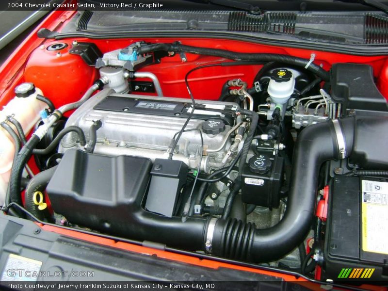 Victory Red / Graphite 2004 Chevrolet Cavalier Sedan